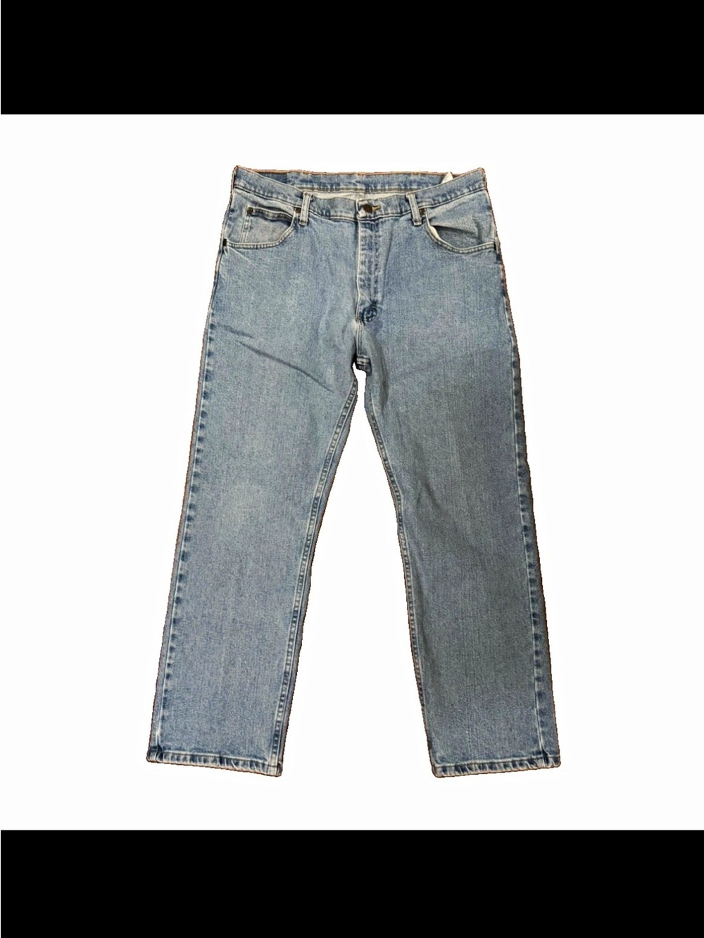Wrangler Men's Light Blue Straight Leg Jeans